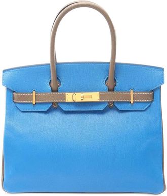 Hermès 2017 Special Order Bicolor Chevre Mysore Birkin 30 handbag - women - Goat Skin - One Size - Brown