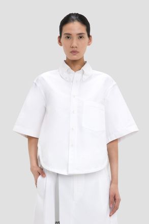 Victoria Beckham Trapeze Shirt In Optic White XS-S