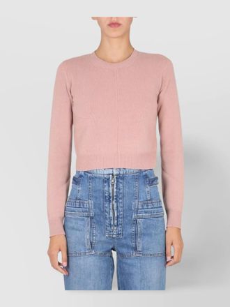 Stella McCartney wool ribbed cross-neck jumper