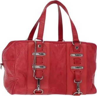 Balenciaga Pre-owned Handbags, female, Red, Size: ONE SIZE Pre-owned Vintage Leather Handbag