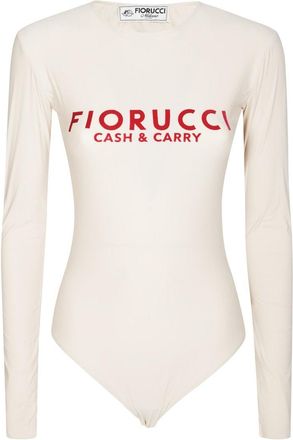 Fiorucci Fitted Long-Sleeve Bodysuit With Logo Detail