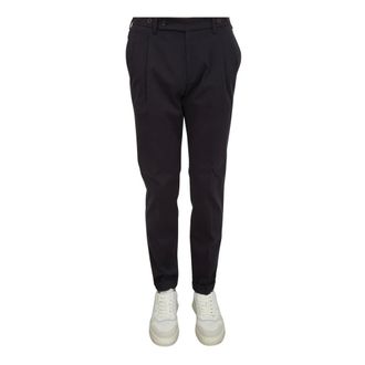 Berwich Broeken, Heren, Blauw, L, Katoen, Barber Lange Broek