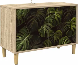 vidaXL Mueble De Tv Elburg 69 X 33 X 50 Cm Sonoma Madera De Ingenier&iacute;a Vidaxl