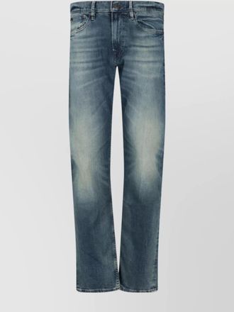 Polo Ralph Lauren straight trousers with belt loops and faded effect