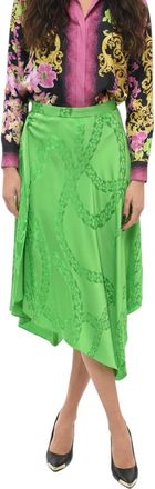 Stella McCartney Green Jacquard Midi Skirt