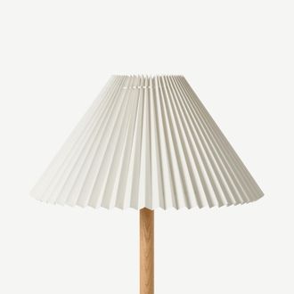 MADE.COM Pleat Lamp Shade, 40 cm, White