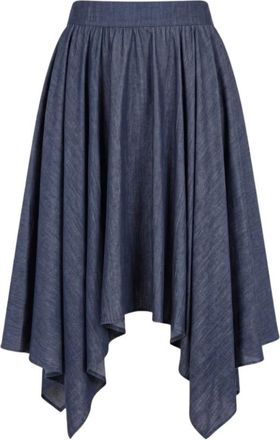 Trussardi Gonna midi asimmetrica in denim - - Skirts - Donna - Blu - S