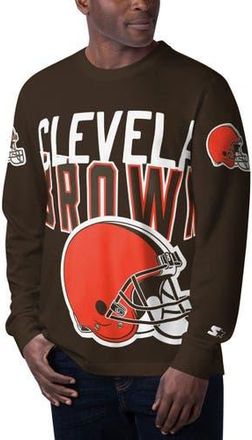 Starter Mens Starter Brown Cleveland Browns Clutch Hit Long Sleeve T-Shirt at Nordstrom, Size Medium