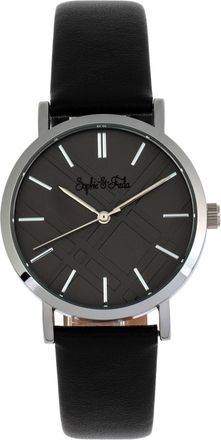 Sophie & Freda Budapest 36 mm Leather Strap Watch