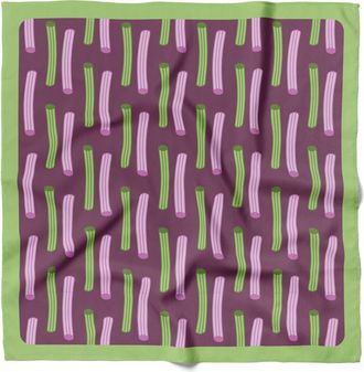 Centinelle Churros Cotton Silk Bandana in Brown at Nordstrom
