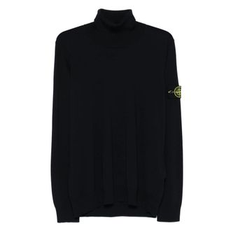 Stone Island Crew-neck Logo-patch Sweater