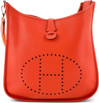 Herm&egrave;s Evelyne Bag Gen III Clemence PM crossbody bag - Oranje
