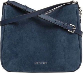 Michael Kors Nayla Medium Messenger Bag - Dames - Schoudertassen - Blauw - ONE Size - Leer - Tassen