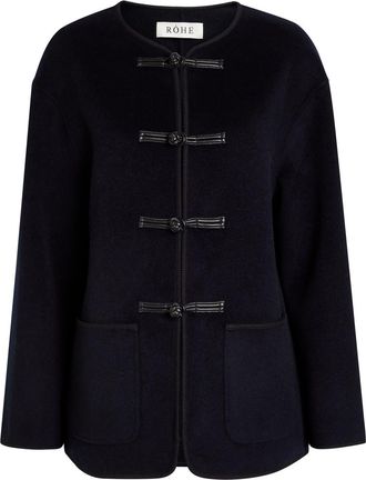 R&oacute;he Wool and Cashmere-blend Jacket - Navy - 42 (UK14 / L)