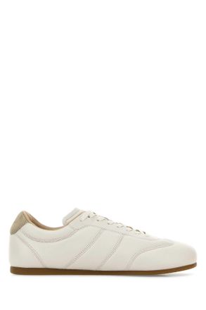 Christophe Lemaire Ivory Leather Sneakers