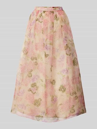 Max Mara Maxirock mit Kellerfalten Modell AUTORE in Hellrosa, Gr&ouml;&szlig;e 36