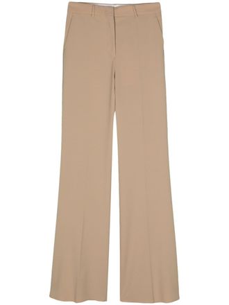 Sportmax Oxalis wool flared trousers - women - Virgin Wool - 42 - Neutrals