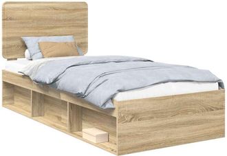 vidaXL Estructura De Cama Sonoma 100 X 200 Cm Madera De Pino Macizo Vidaxl