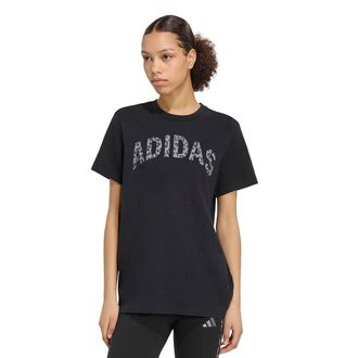 adidas T-shirt met korte mouwen en luipaardprint