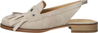 Shabbies Amsterdam Fes Slingbacks - Dames - Ballerinas - Beige - 37 EU - Linnen - Schoenen