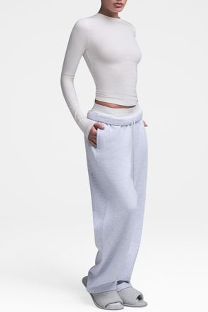 SKIMS Long Sleeve T-shirt, Womens, White