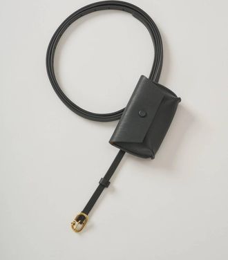 Rachel Comey Womens Double Wrap Hamcon Belt With Pouch In Black