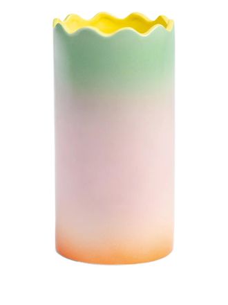&k Amsterdam Fade scalloped vase (12cm) - unisex - Dolomite - OS - Pink