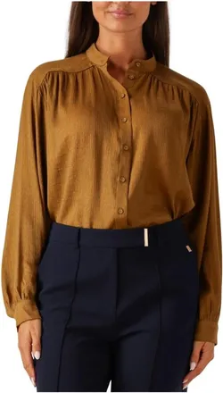 Aaiko Dames, Blouses & Shirts, Bruin, Maat: XL