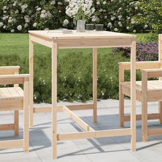 vidaXL Mesa De Jard&iacute;n Madera Maciza De Pino 121x82,5x110 Cm Vidaxl