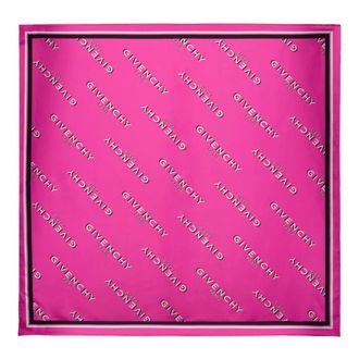 Givenchy Shadow Silk Square - female - Givenchy - Silk Scarves - Pink - ONE SIZE - Accessories