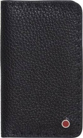 Kiton Zwarte Reishouder van Zwart Hertenleer - Heren - Portefeuilles - Zwart - ONE Size - Leer - Accessoires