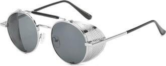 Generic Men Outdoor Commuter Sports Women Party Sunglasses(Silver)