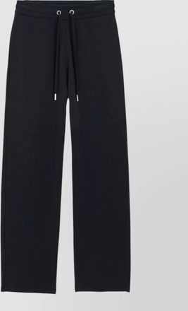 Ami cotton high-rise wide-leg track pants