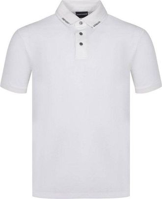 Emporio Armani Jersey Polo Shirt with Logo Collar