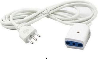 Trade Shop Trade Shop - Cable De Extensi&oacute;n Corriente El&eacute;ctrica Casera De Casas Home Garden - -8 Mt Blanco