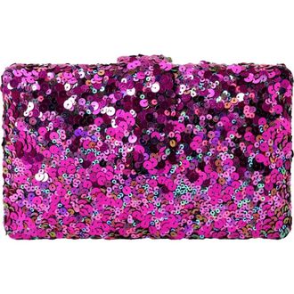 Simitri Classic Sequin Kitsch Clutch in Radiant Rani at Nordstrom