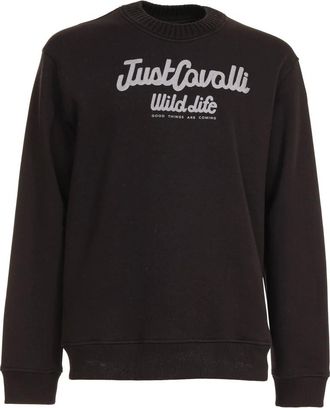 Roberto Cavalli Overshirt met zakken - Heren - Sweatshirts & Hoodies - Zwart - Maat: L