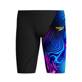Speedo Heren Fastskin LZR Ignite Gradient Jammer Shorts (Zwart/Paarse)