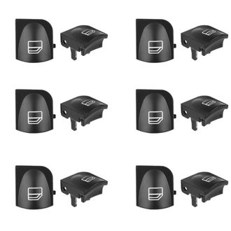 OEM Cubiertas Para Los 12 Botones De Los Interruptores De Las Ventanillas Situados En Los Laterales Delantero Izquierdo Y Derecho Del Sed&aacute;n Mercedes-benz 