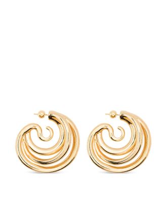 Panconesi Triptych earring - women - 18K Gold Plated Copper - One Size
