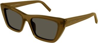 Saint Laurent Sunglasses, unisex, Brown, Size: 55 MM Mica Sunglasses