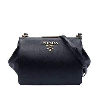 Prada Pre-owned Cross Body Bags, female, Black, Size: ONE SIZE Pre-owned Crossbody Bag