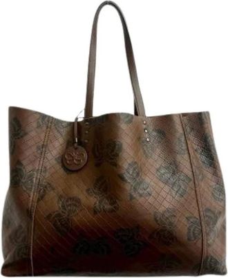 Bottega Veneta Pre-owned Tote Bags, female, Brown, Size: ONE SIZE Pre-owned Vintage Tote Bag