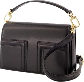 Toteme Black Calfskin Mini-T Flap Bag, Never Carried (Authentic Pre-Loved)