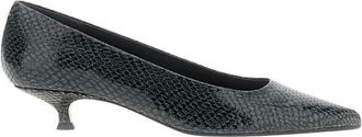 Aeyde Schoenen, Dames, Groen, 38 EU, Leer, Pumps met puntige neus