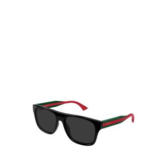 Gucci Sunglasses, male, Black, Size: 56 MM Square Frame Sunglasses