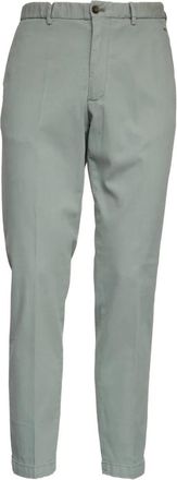 BRIGLIA 1949 Slim-fit Broeken - Heren - Slim Fit Broeken - Groen - L - Leer - Broeken