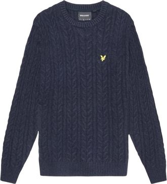 Lyle & Scott Heren, Truien, Blauw, Maat: 2XL Katoen