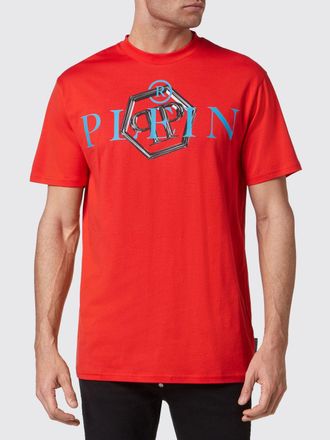 Philipp Plein T-shirt in cotone con girocollo e stampa logo a contrasto