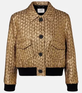 Dorothee Schumacher Golden Hour cropped blouson jacket
